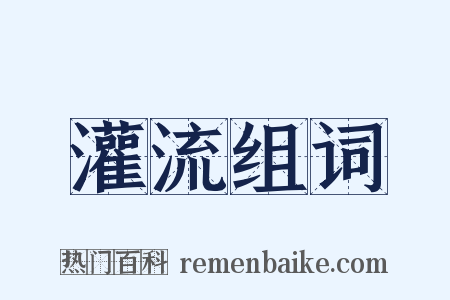 灌流组词是什么意思的图片